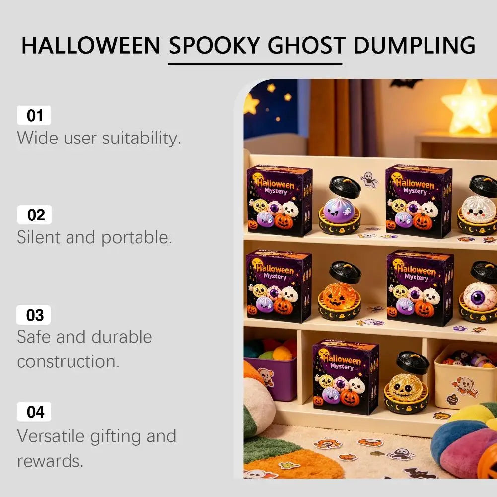 Halloween Ghost Dumpling Squishy Toy