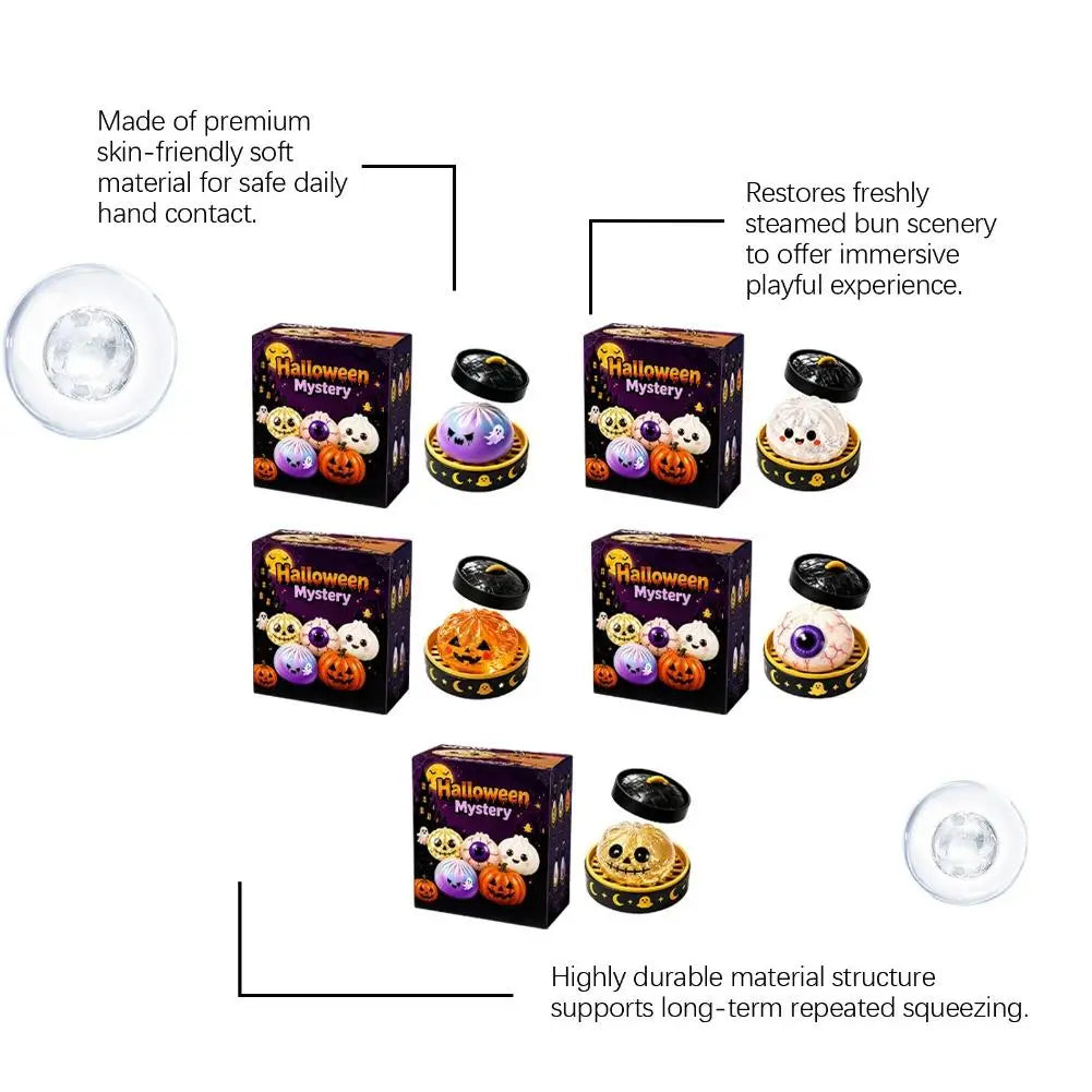 Halloween Ghost Dumpling Squishy Toy