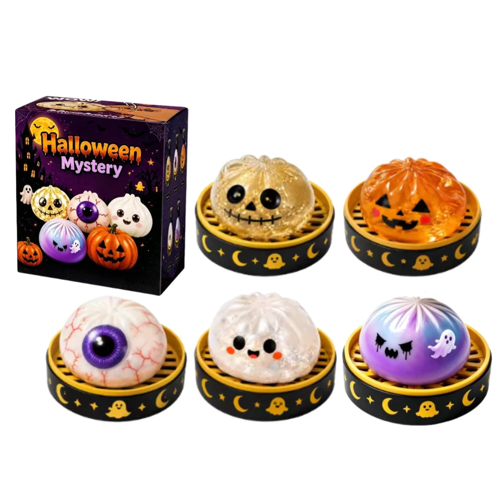 Halloween Ghost Dumpling Squishy Toy