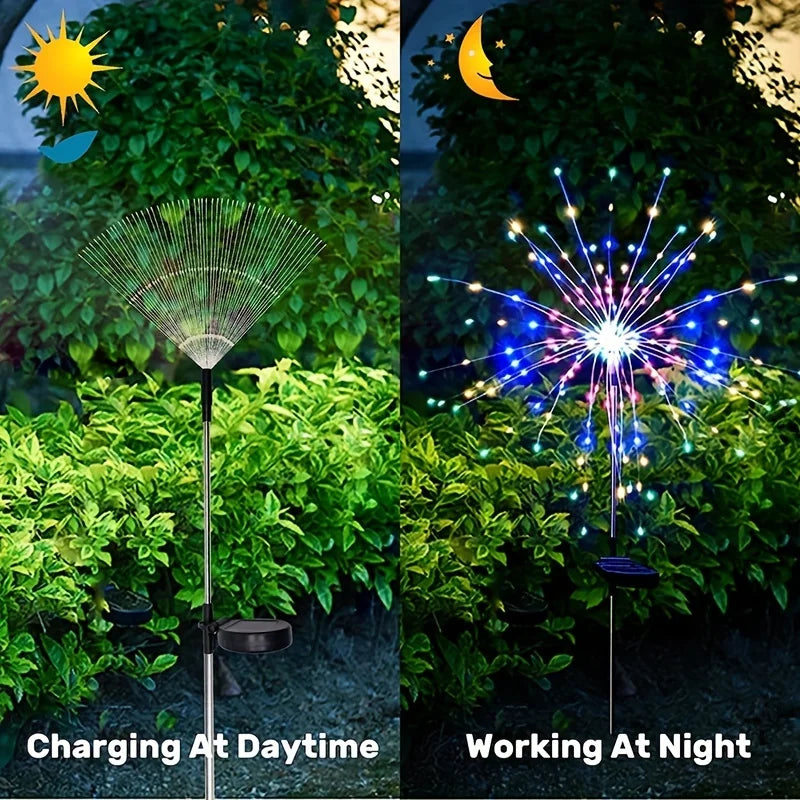 Shapeable Solar Firework Light