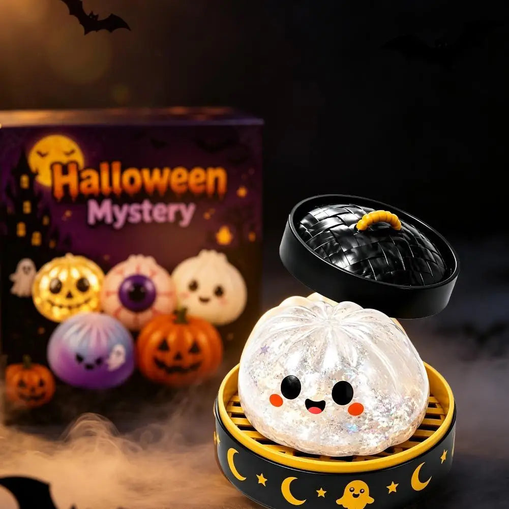 Halloween Ghost Dumpling Squishy Toy – product gallery image 17 | Smile Lady