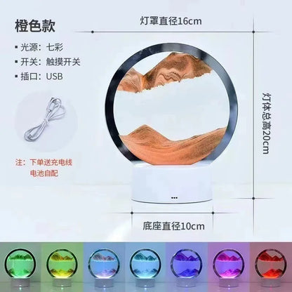RGB Moving Sand Art Lamp – 16-Colour Light – additional product view | Smile Lady