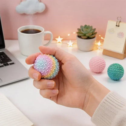 Rainbow Spiky Sensory Squeeze Ball – product gallery image 10 | Smile Lady