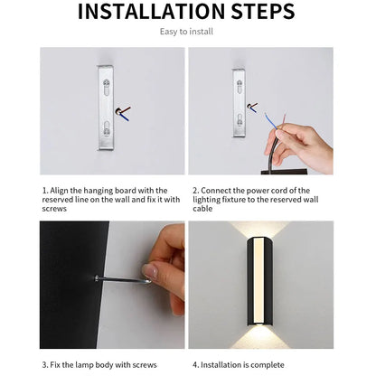 10W Outdoor LED Wall Light – installation guide