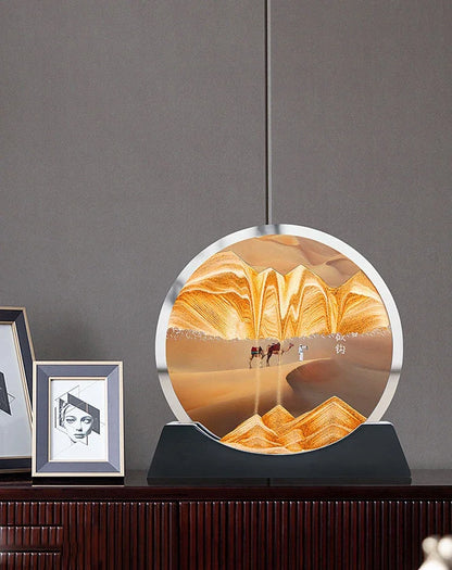 Moving Sand Art Picture – Glass Desk Decor – product gallery image 17 | Smile Lady