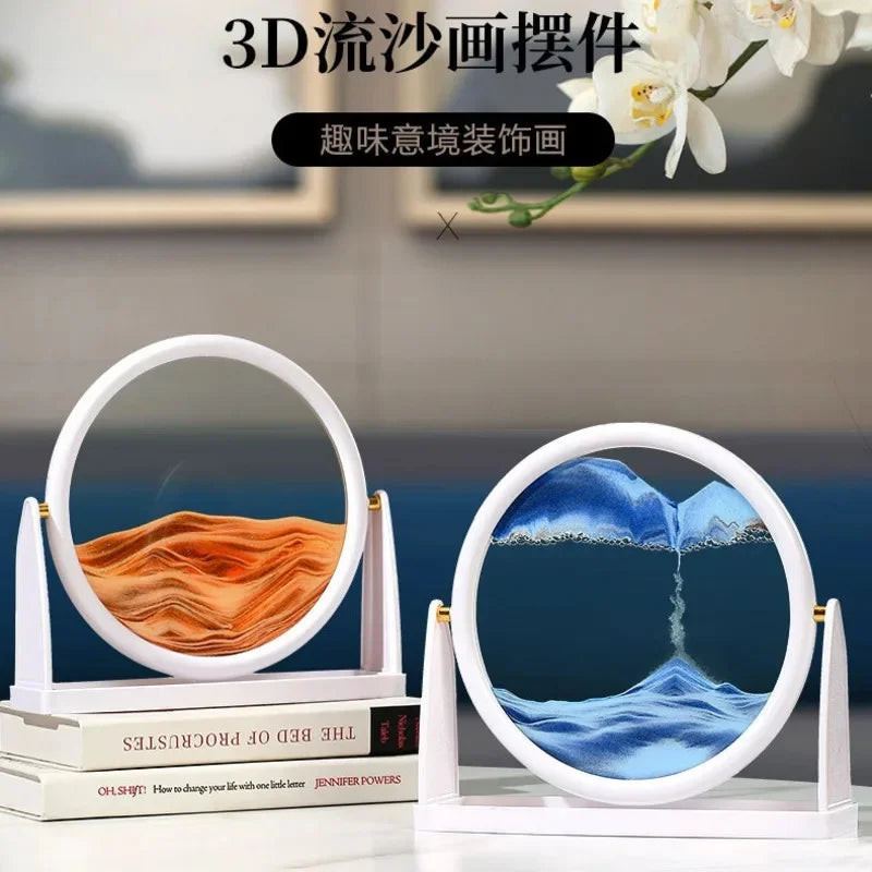 12-Inch Rotating Moving Sand Art Frame – additional product view | Smile Lady