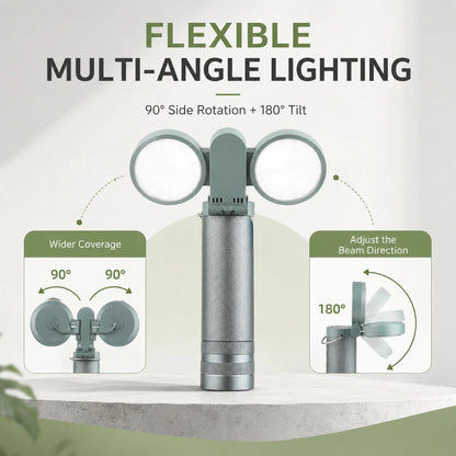 Rechargeable Torch and Camping Lantern – folding angle guide