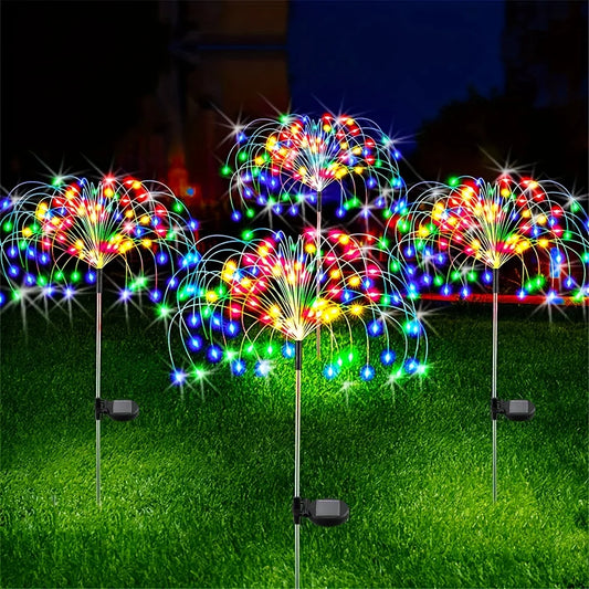 Solar Firework Garden Stake Light