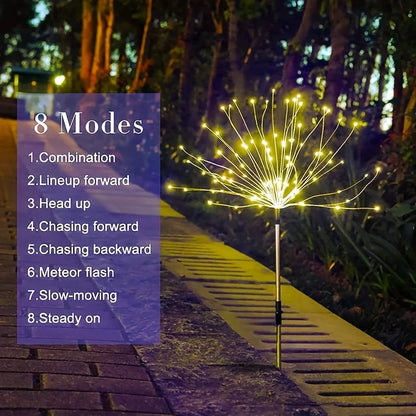 Shapeable Solar Firework Light