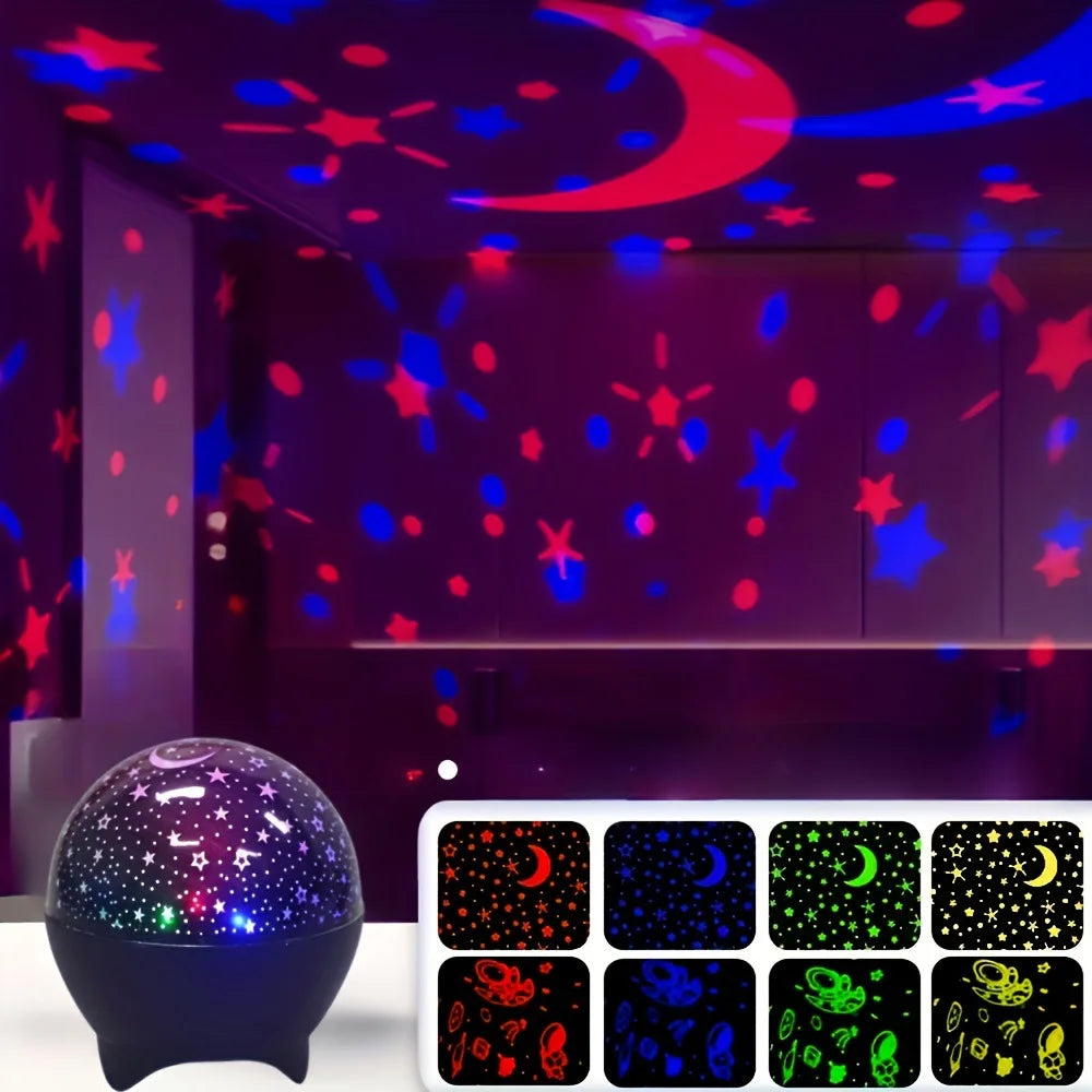 RGB Moon & Galaxy Projector – USB Night Light – product gallery image 9 | Smile Lady