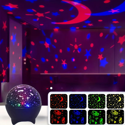 RGB Moon & Galaxy Projector – USB Night Light – product gallery image 9 | Smile Lady