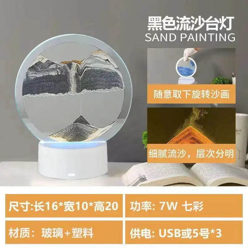 RGB Moving Sand Art Lamp – 16-Colour Light – product gallery image 14 | Smile Lady