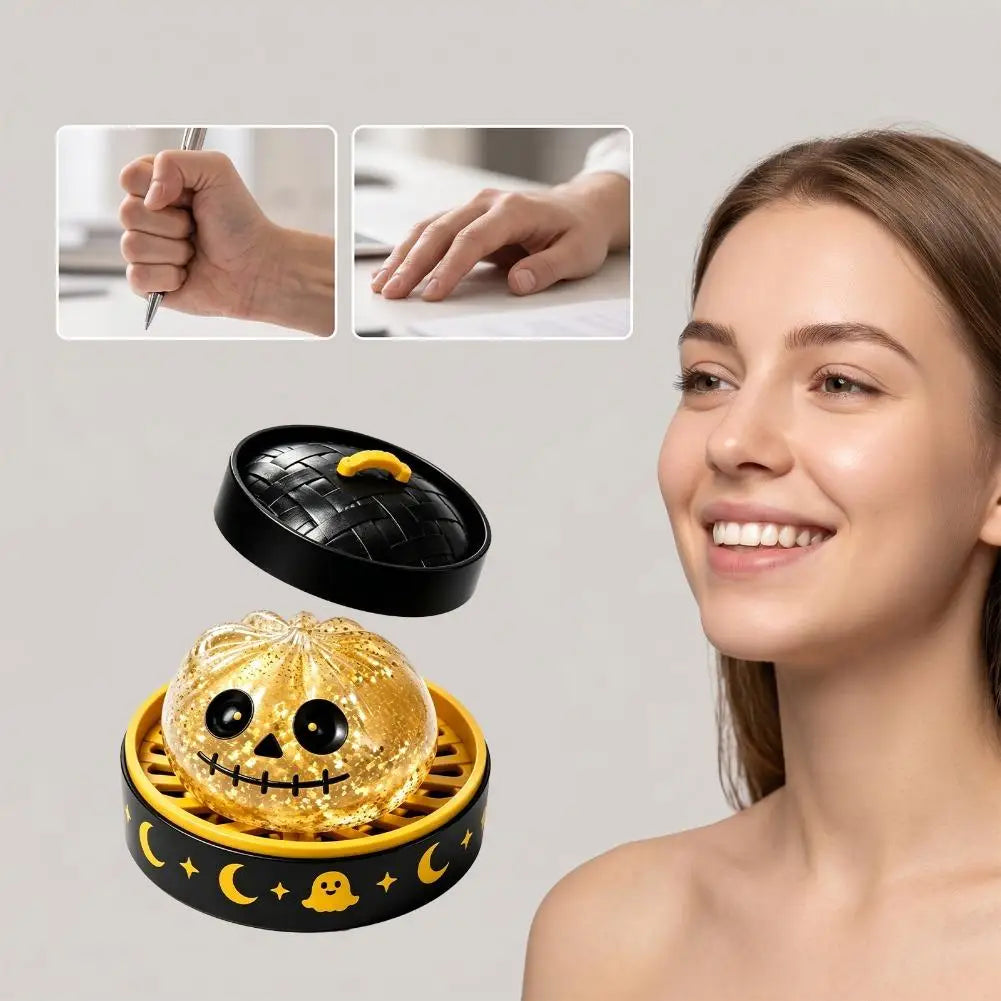 Halloween Ghost Dumpling Squishy Toy – product gallery image 12 | Smile Lady