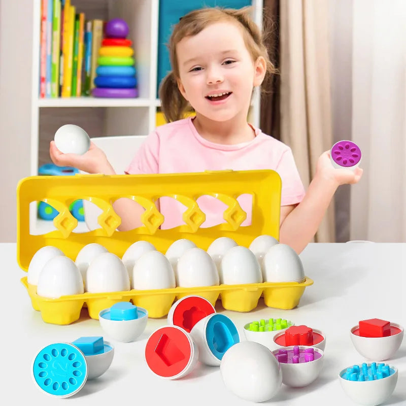 Egg Shape-Matching Puzzle – Learning Toy – product detail | Smile Lady