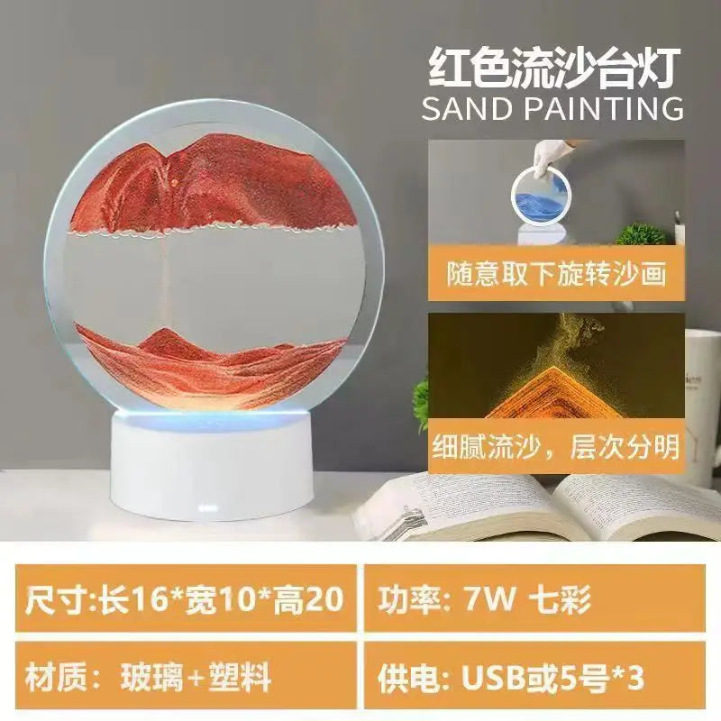 RGB Moving Sand Art Lamp – 16-Colour Light – product gallery image 15 | Smile Lady