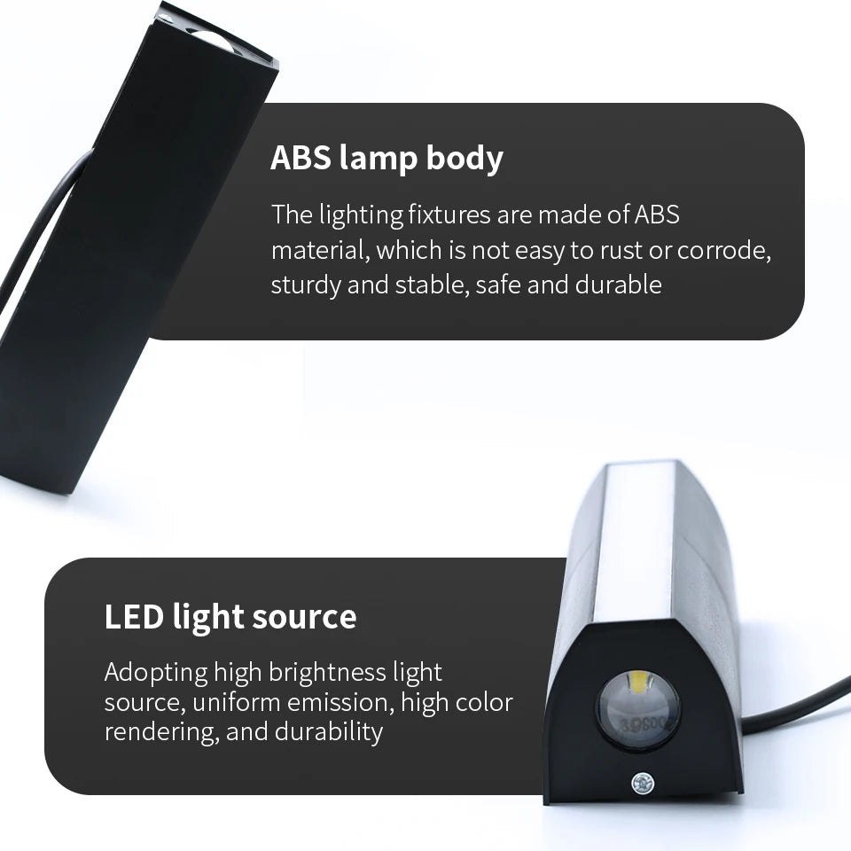 10W Outdoor LED Wall Light – housing and LED detail