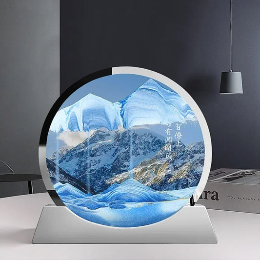 Moving Sand Art Picture – Glass Desk Decor – product image | Smile Lady