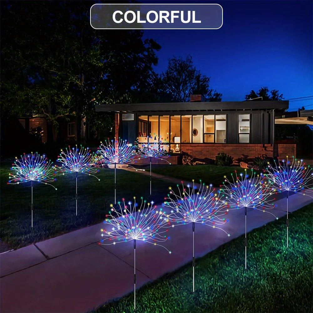 Solar Firework Garden Stake Light