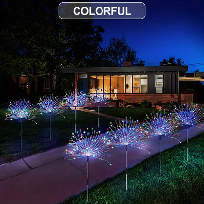 Solar Firework Garden Stake Light