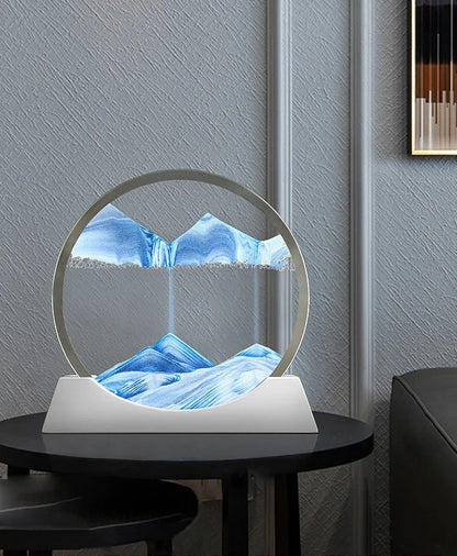 Moving Sand Art Picture – Glass Desk Decor