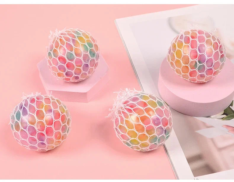 Rainbow Squishy Sensory Stress Ball – product gallery image 10 | Smile Lady