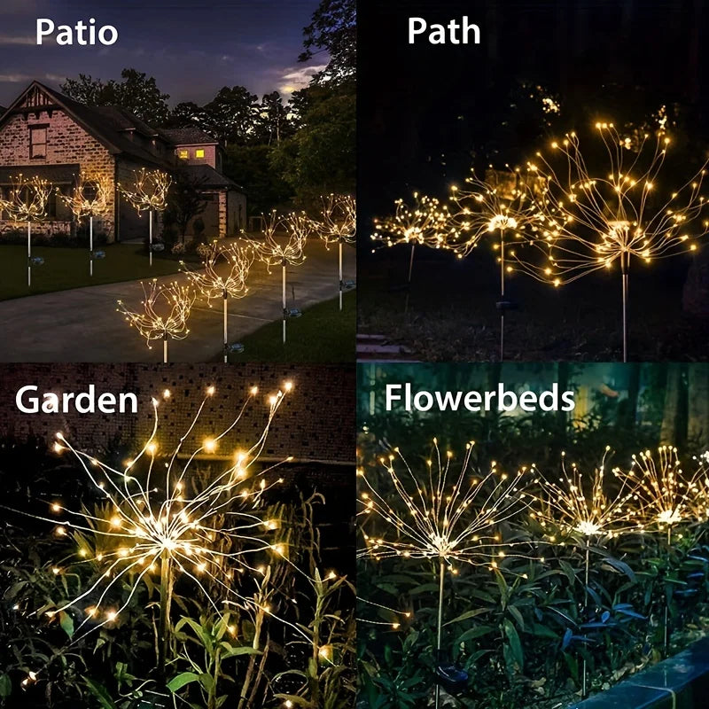 Shapeable Solar Firework Light