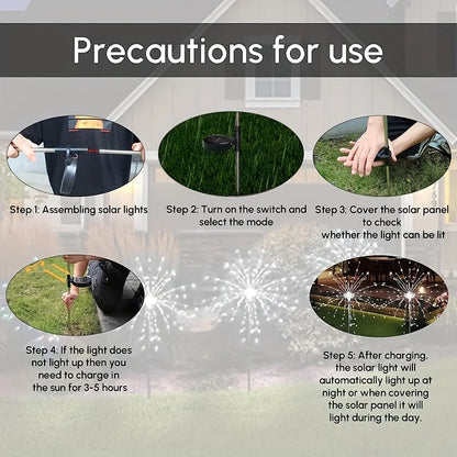 Shapeable Solar Firework Light
