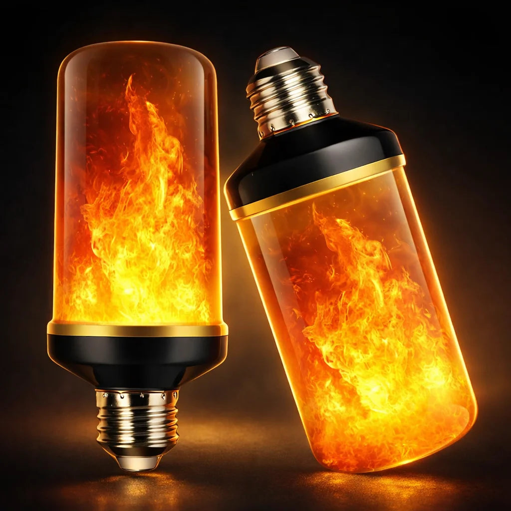 E27 LED Flame Effect Bulb – black bulbs with flame effect
