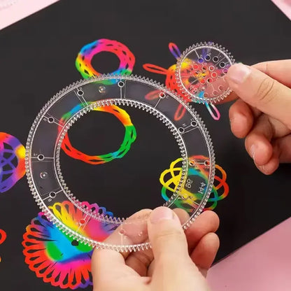 22-Piece Geometric Drawing Ruler Set – additional product view | Smile Lady