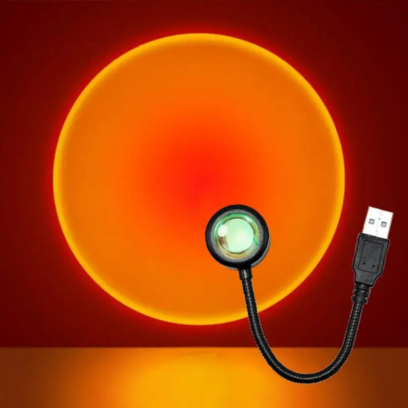 USB Sunset Projection Light – Room Decor