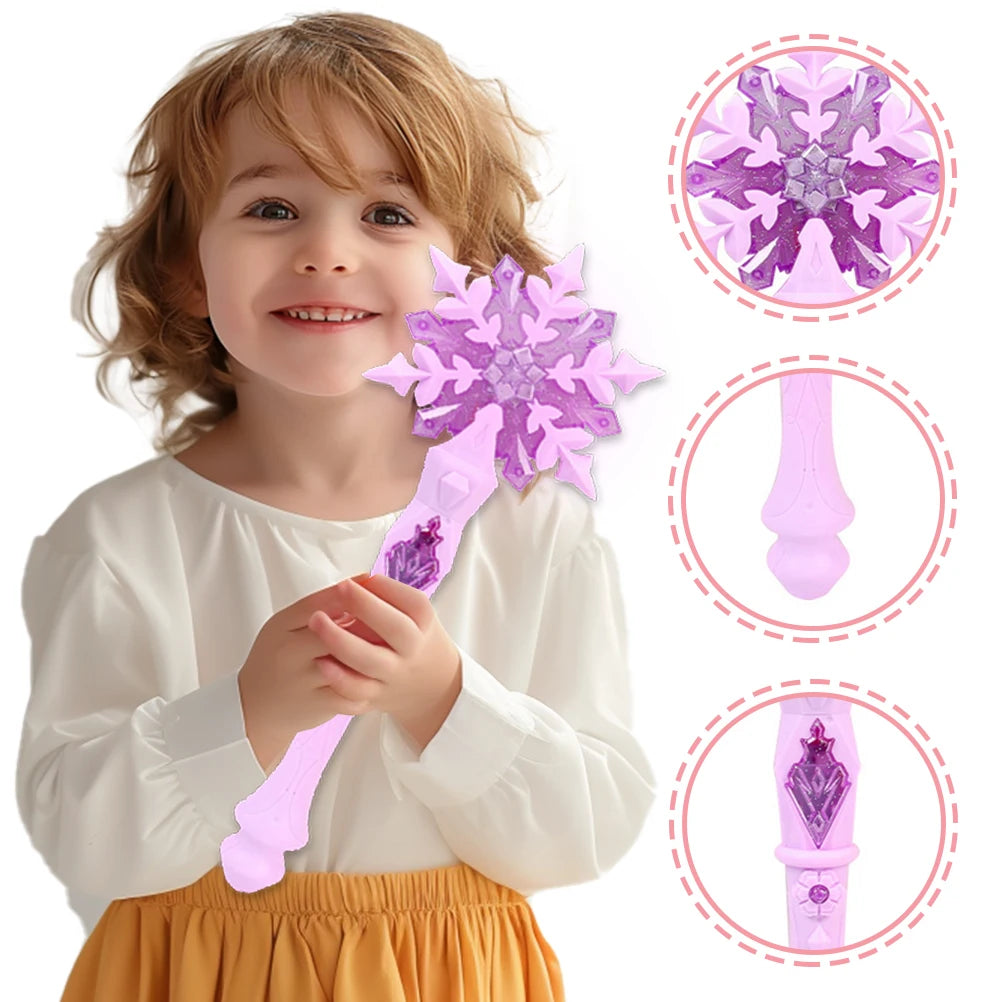 Fairy Snowflake Wand – Dress-Up Party Accessory – alternate product view | Smile Lady
