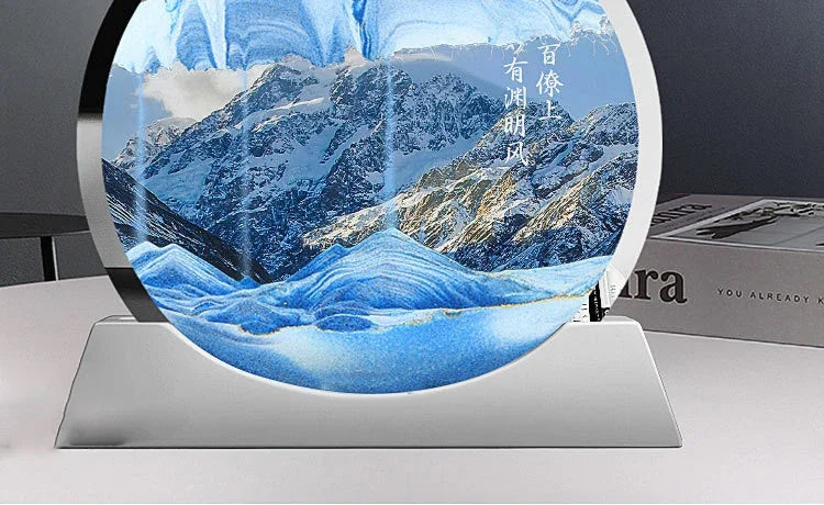 Moving Sand Art Picture – Glass Desk Decor – product gallery image 20 | Smile Lady