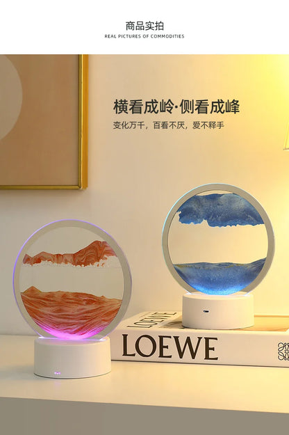 RGB Moving Sand Art Lamp – 16-Colour Light – product gallery image 7 | Smile Lady