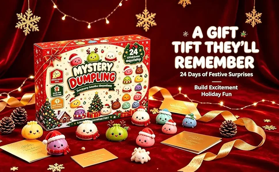Christmas Squishy Countdown Calendar 2026 – product gallery image 7 | Smile Lady