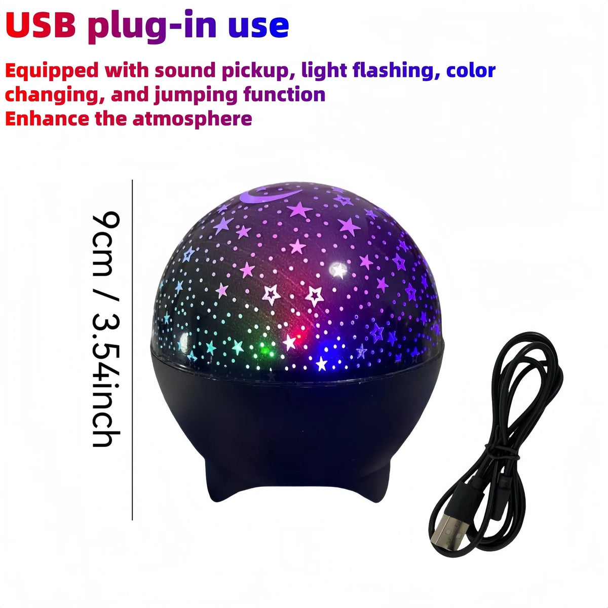 RGB Moon & Galaxy Projector – USB Night Light – product gallery image 11 | Smile Lady