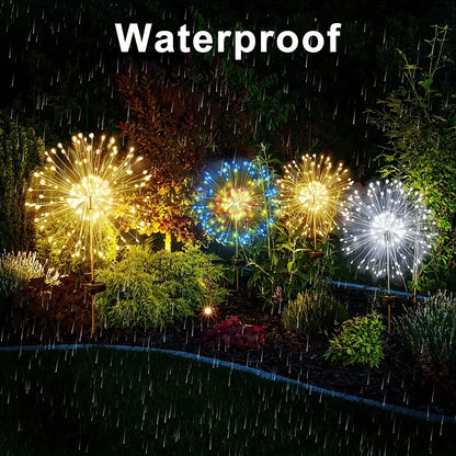 Solar Firework Garden Stake Light