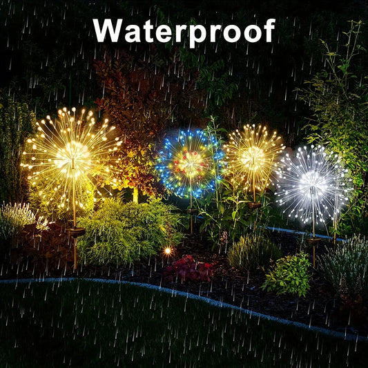 Solar Firework Garden Stake Light