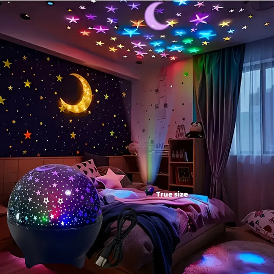 RGB Moon & Galaxy Projector – USB Night Light – product image | Smile Lady