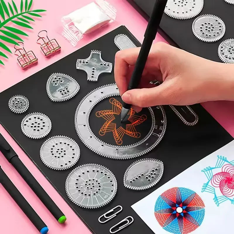 22-Piece Geometric Drawing Ruler Set – product detail | Smile Lady