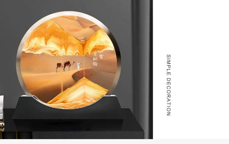 Moving Sand Art Picture – Glass Desk Decor – product gallery image 11 | Smile Lady