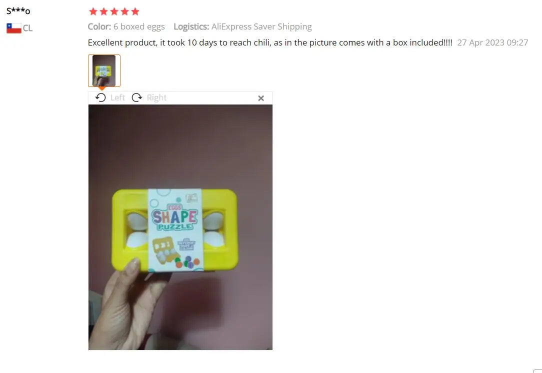 Egg Shape-Matching Puzzle – Learning Toy