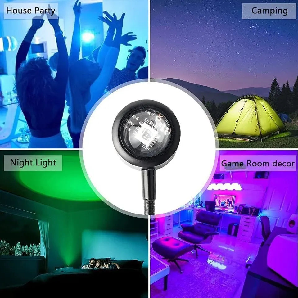 USB Sunset Projection Light – Room Decor – additional product view | Smile Lady