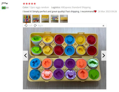 Egg Shape-Matching Puzzle – Learning Toy