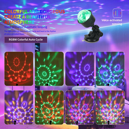 RGB Rotating Disco Party Light – alternate product view | Smile Lady
