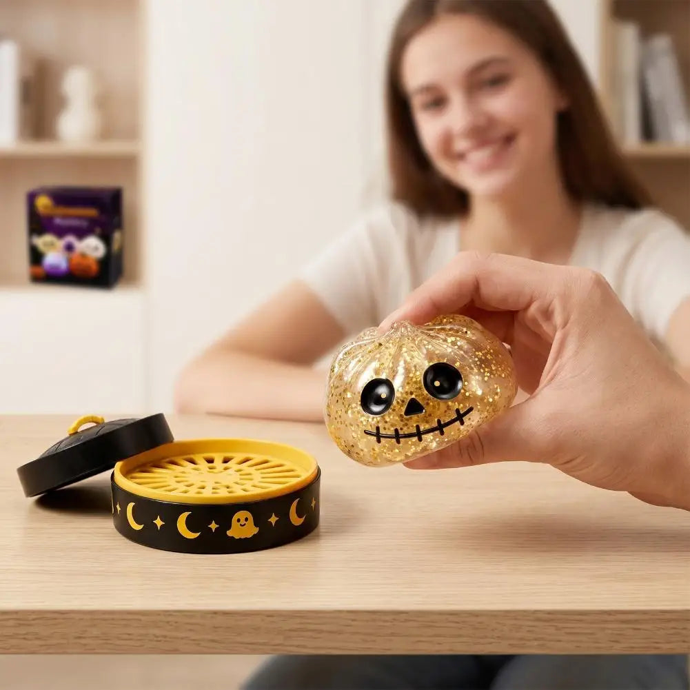 Halloween Ghost Dumpling Squishy Toy – product gallery image 13 | Smile Lady