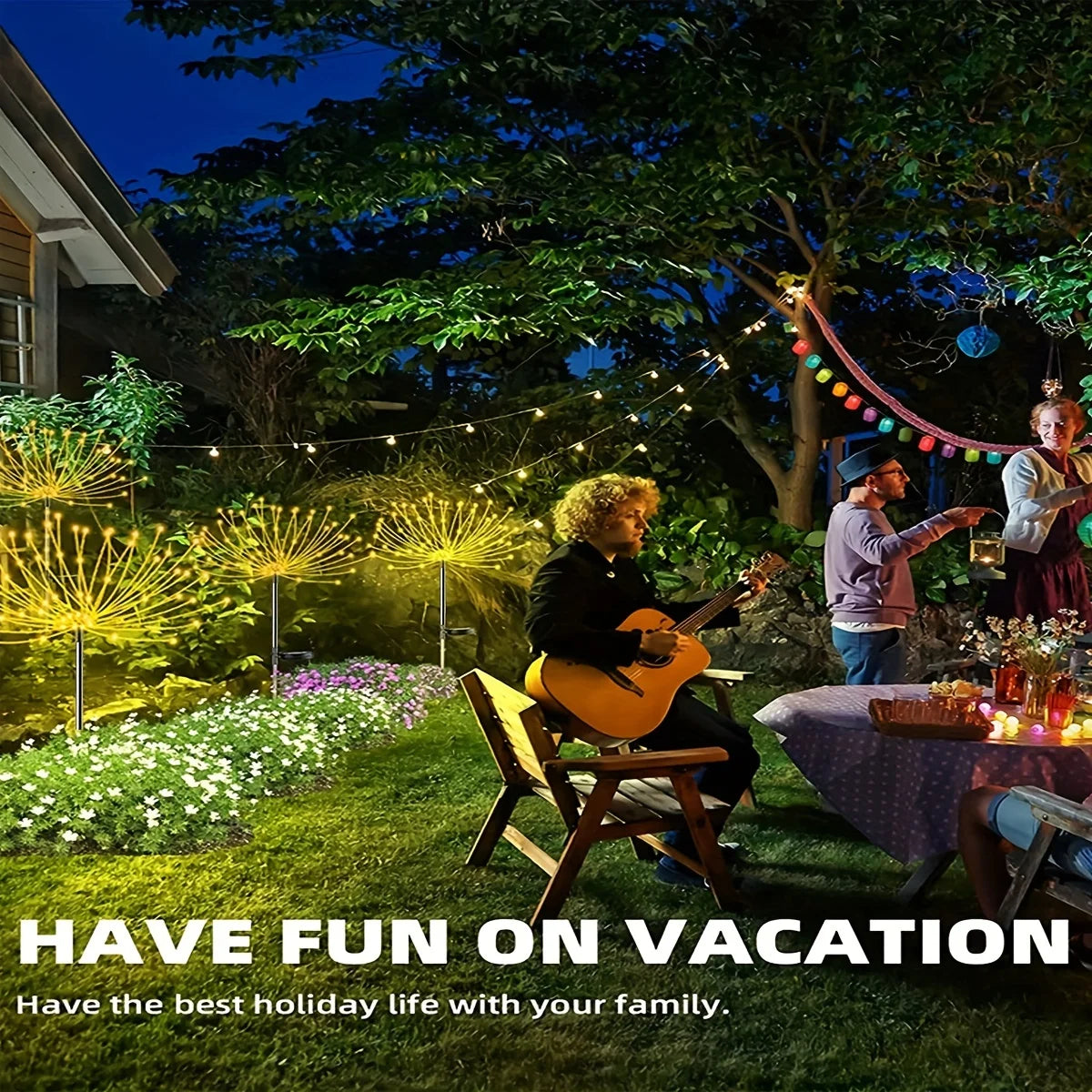 Solar Firework Garden Stake Light
