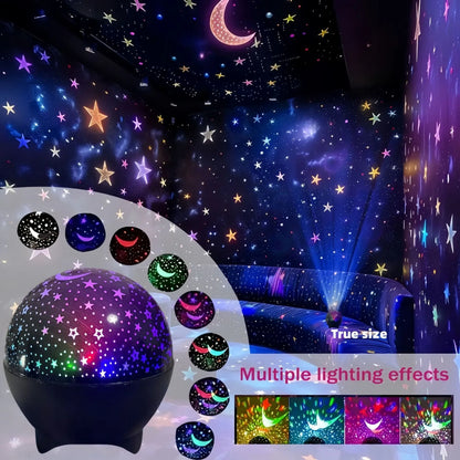 RGB Moon & Galaxy Projector – USB Night Light – product gallery image 7 | Smile Lady