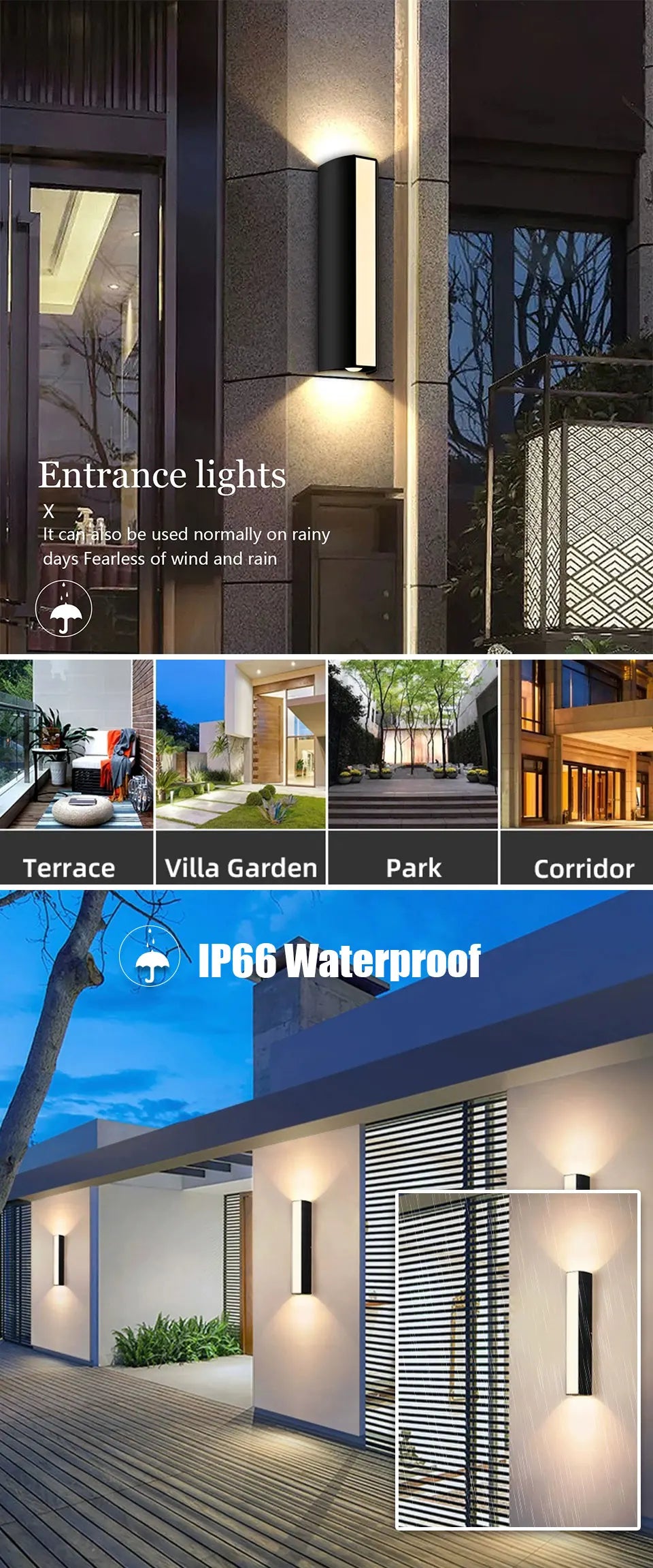 10W Outdoor LED Wall Light – outdoor applications