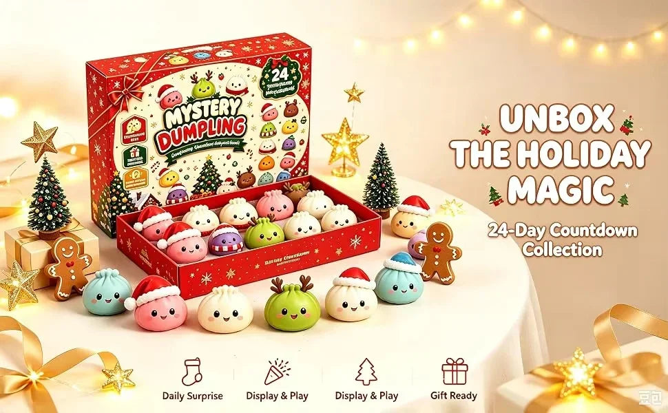 Christmas Squishy Countdown Calendar 2026 – product gallery image 6 | Smile Lady