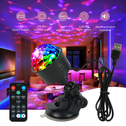 RGB Rotating Disco Party Light – product gallery image 12 | Smile Lady